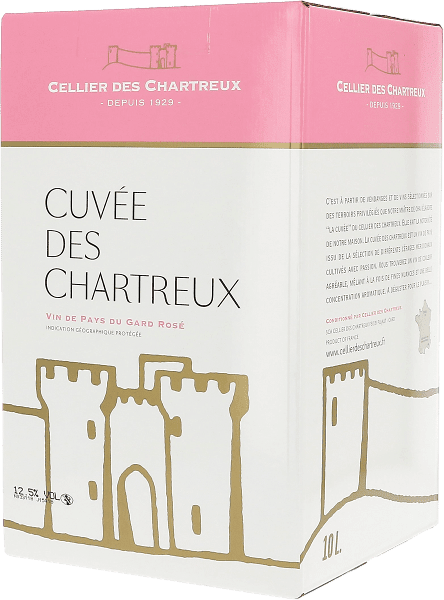 IGP GARD CELLIER DES CHARTREUX ROSÉ BIB 10L