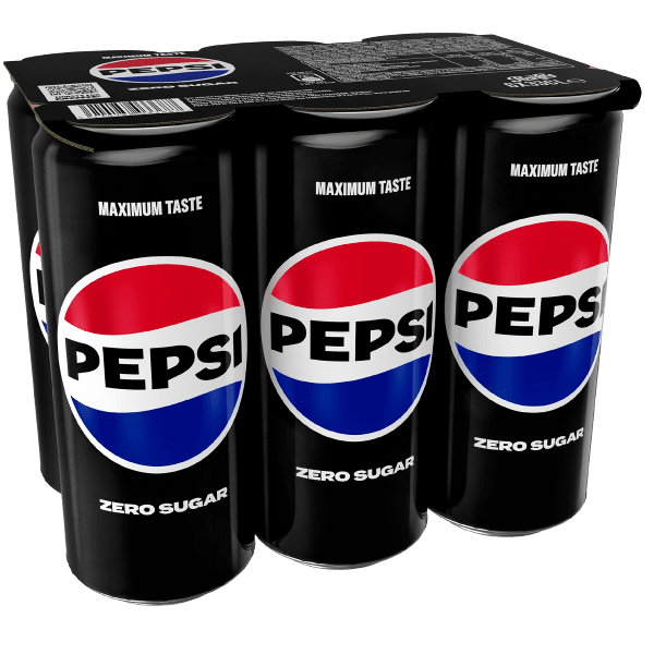 PEPSI COLA ZERO SLIM CANS 6X33CL