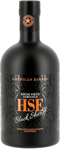 HSE "BLACK SHÉRIFF AMERICAN BARREL" MARTINIQUE  40° 70CL