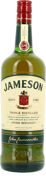 JAMESON "TRIPLE DISTILLED" 40° 1L