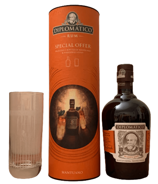 COFFRET DIPLOMATICO MANTUANO + VERRE 40° 70CL