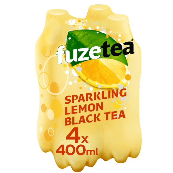 FUZE TEA SPARKLING LEMON PET 4X40CL