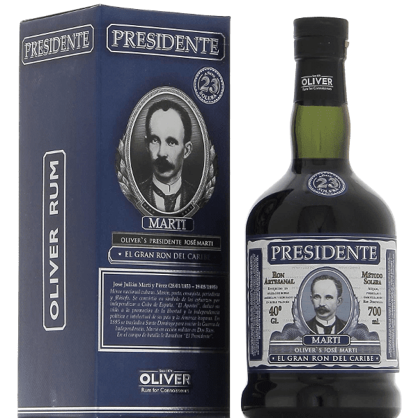 PRESIDENTE MARTI 23 SOLERA SISTEMA  RÉPUBLIQUE DOMINICAINE 40° 70CL
