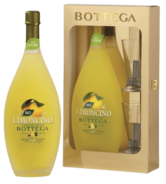 COFFRET LIMONCINO BOTTEGA 30° 50CL + 2 VERRES
