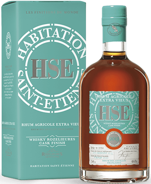 HSE "WHISKY ROZELIEURES CASK FINISH" 2013 MARTINIQUE 44° 50cl