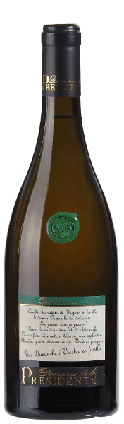 DIMANCHE D'OCTOBRE EN FAMILLE CÔTES DU RHÔNE DOMAINE DE LA PRÉSIDENTE 2015  BLANC
