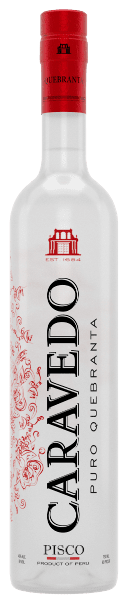 PISCO PURO QUEBRANTA "LA CARAVEDO" PÉROU 41° 70CL