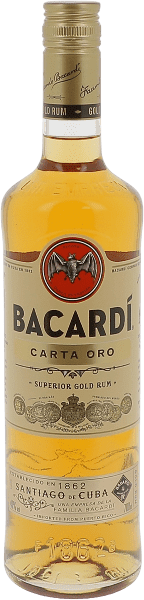 BACARDI RON CARTA ORO 40° PORTO RICO 70CL