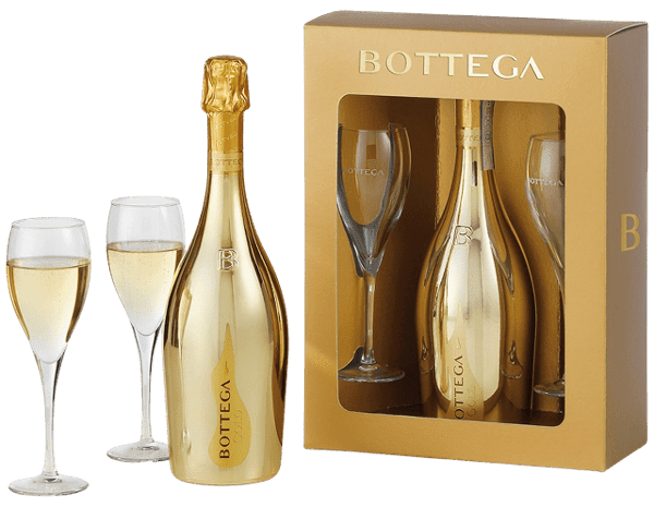 COFFRET + BOTTEGA PROSECCO GOLD + 2 FLÛTES