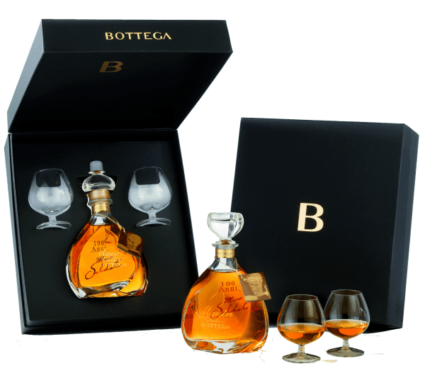 COFFRET GRAPPA MAESTRI BOTTEGA 38° 70 CL + 2 VERRES OFFERTS