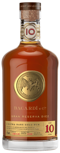 BACARDI 10 ANS "GRAN RESERVA DIEZ" 40° PORTO RICO 70CL