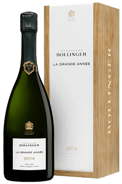 BOLLINGER BRUT "LA GRANDE ANNEE MILLÉSIMÉ 2014" EN COFFRET 75CL