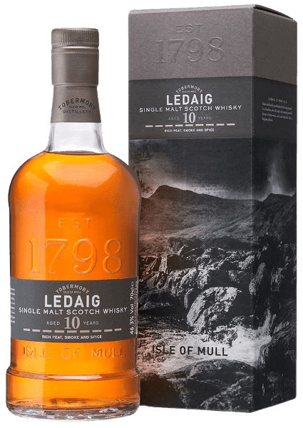 LEDAIG 10 ANS UN-CHILLFILTERED ISLE OF MULL 46.3° 70CL