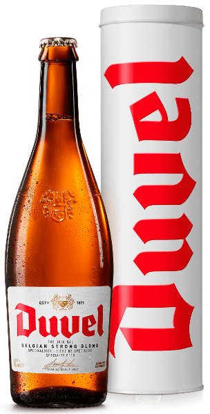 COFFRET BOUTEILLE DUVEL 75CL EN ÉTUI MÉTALLIQUE