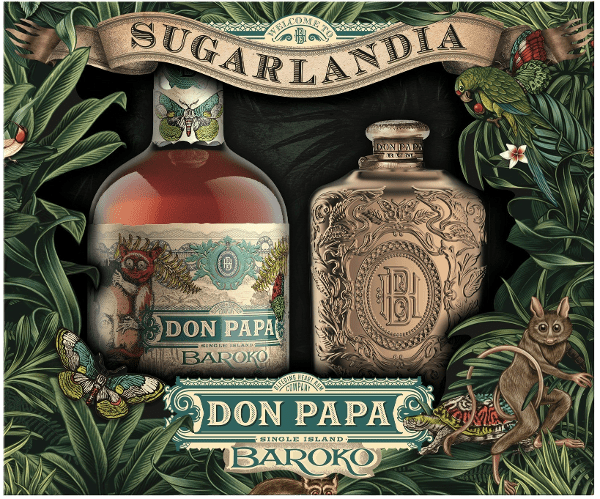COFFRET DON PAPA BAROKO 40° 70CL + HIP FLASK