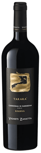 TARARA CANNONAU DI SARDEGNE VIGNETI ZANATTA 2020 ROUGE