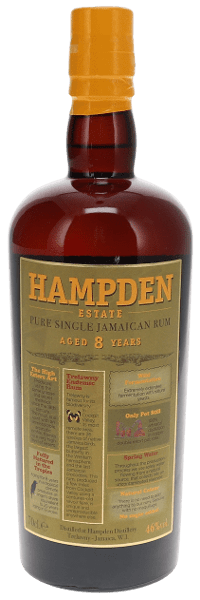 HAMPDEN 8 ANS JAMAÏQUE 46° 70CL