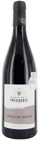 CÔTES DU RHÔNE DOMAINE DE LA PRÉSIDENTE 2022 ROUGE