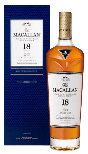 WHISKY MACALLAN DOUBLE CASK HIGHLANDS 18 ANS 43° 70cl