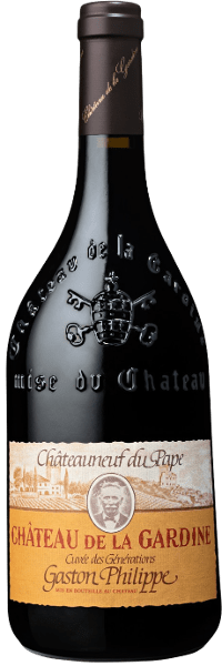 CUVÉE DES GÉNÉRATIONS GASTON PHILIPPE CHÂTEAUNEUF DU PAPE CHÂTEAU DE LA GARDINE 2019 ROUGE