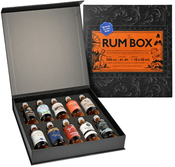 COFFRET THE RUM BOX BLUE EDITION 10x5CL