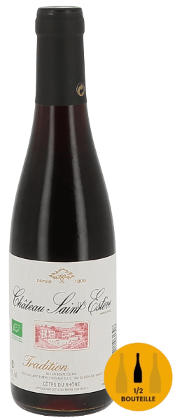 TRADITION CÔTES DU RHÔNE CHÂTEAU SAINT-ESTEVE D'UCHAUX BIO 2022 ROUGE 37,5cl