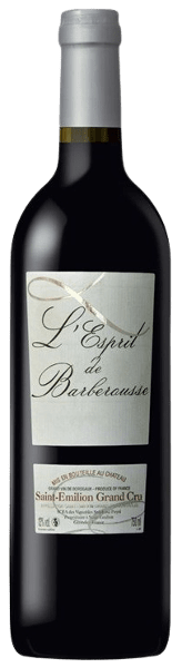SAINT-EMILION GRAND CRU L'ESPRIT DE BARBEROUSSE 2019 ROUGE