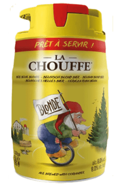 CHOUFFE BLONDE 8° EN FUT DE 5L
