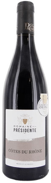 CÔTES DU RHÔNE DOMAINE DE LA PRÉSIDENTE 2023 ROUGE