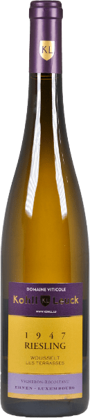 LES TERRASSES RIESLING 1947 WOUSSELT MOSELLE LUXEMBOURGEOISE KOHLL LEUCK 2021 BLANC