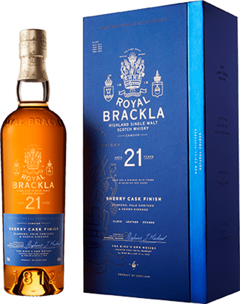 ROYAL BRACKLA 21 ANS SINGLE MALT WHISKY 46° 70CL