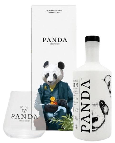 COFFRET PANDA GIN 40° 70CL + 1 VERRE
