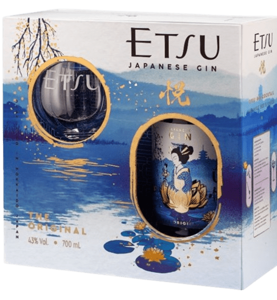 COFFRET ETSU ORIGINAL GIN 43° 70CL + 1 VERRE